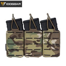 IDOGEAR Tactical LSR 556 Mag Pouch Triple Mag Carrier MOLLE Pouch Airsoft Army
