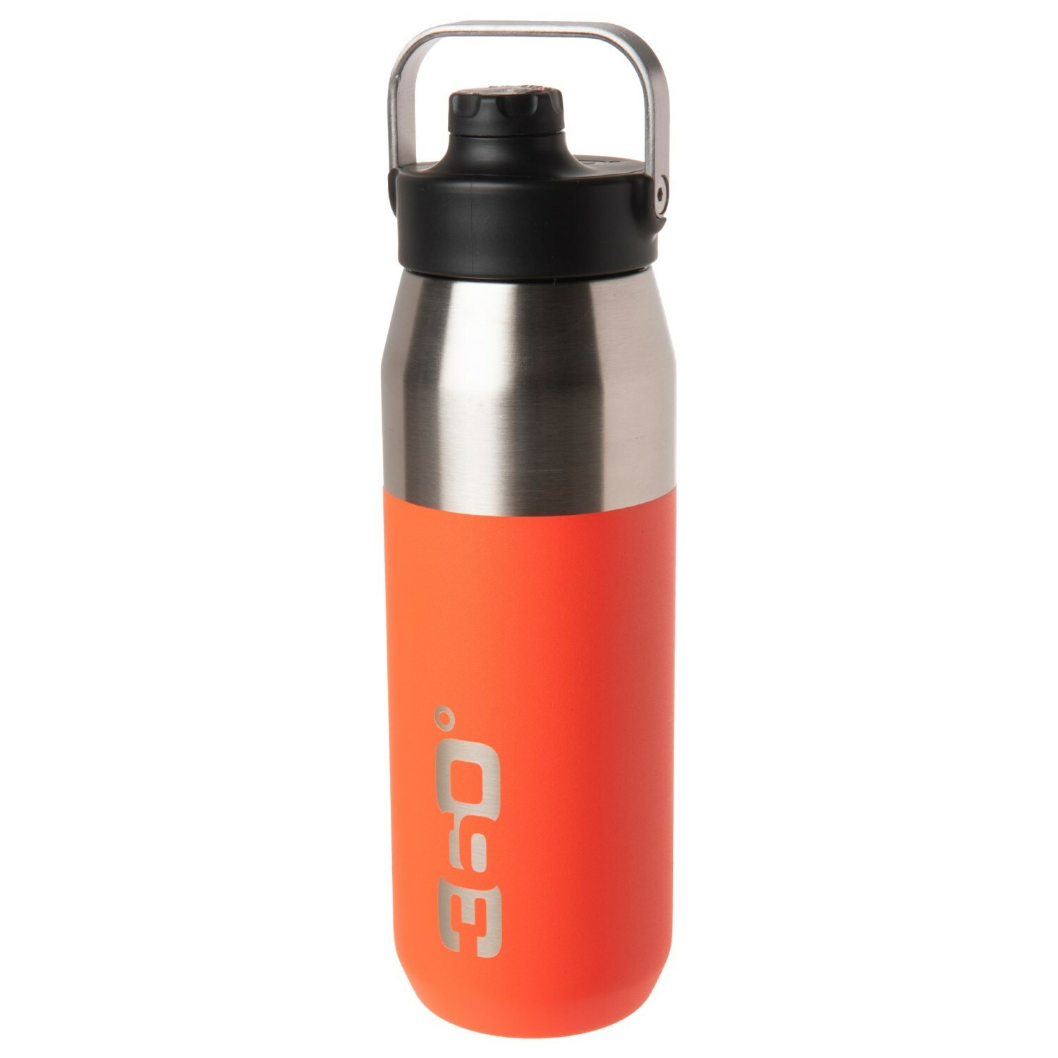 360 DEGREES Vacuum-Insulated Wide-Mouth Water Bottle - 25 oz. Pumpkin Color New