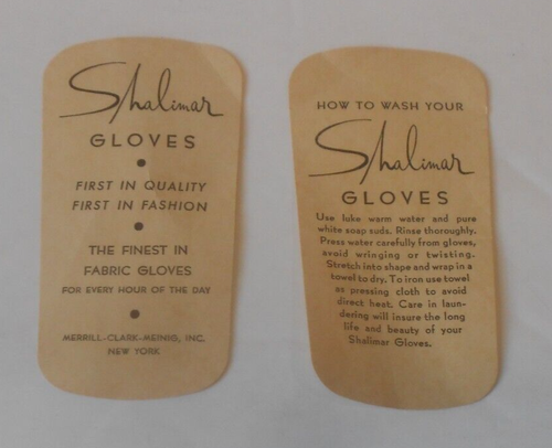 Vintage Women's Shalimar Off White Nylon Gloves Size 6 - Picture 4 of 4