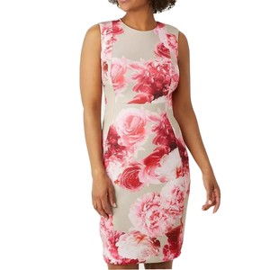 calvin klein pink floral dress
