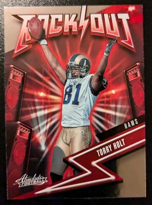 2023 Panini Absolute Football Torry Holt Rock Out Insert #7 Saint Louis Rams