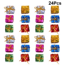 24pcs miniture mini christmas gift mini presents for crafts