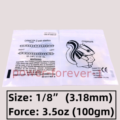 Abra 2,5 Oz Ortodonzia 3/16 Forza Light Bretelle Elastici Fasce In - Foto 13