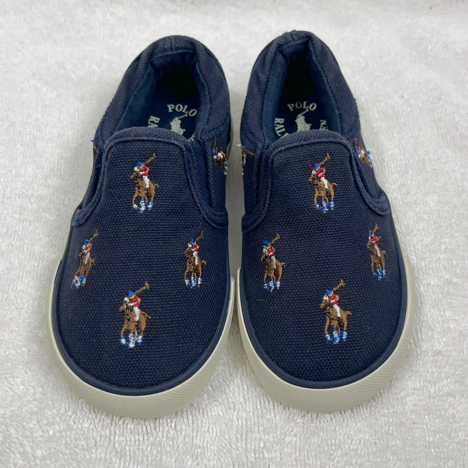Polo Ralph Lauren Bal Harbour Repetición Multi Pony Informal Tenis Niño Pequeño 7 Foto 3 de 4