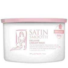 Satin Smooth Deluxe Cream Hair Removal Wax 14oz