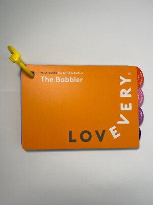 Lovevery Babbler Play Kit Ages 13, 14,15 Months Guide Book Cards  Montessori