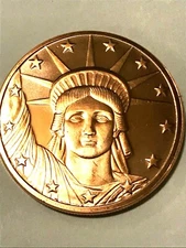 Statue of Liberty copper coin, 1 total coin by REEDERSONG