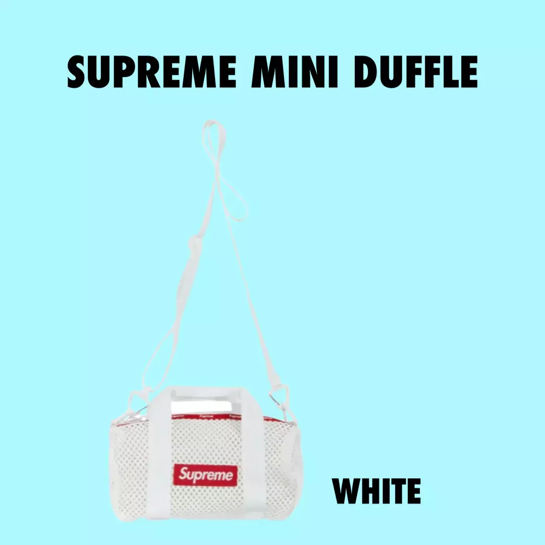 Supreme Mesh Mini Duffle Bag White