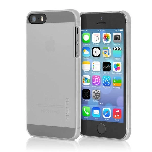 GENUINE INCIPIO IPHONE SE 5 5S FEATHER ULTRA THIN SOFT TOUCH CASE COVER | CLEAR - Image 2 of 4