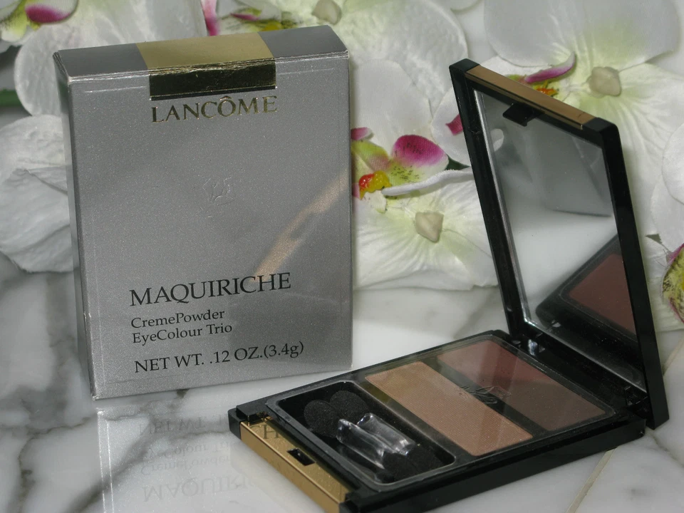 Lancome "Maquiriche" крем-пудра цвета глаз/тени для век трио. 0,12 унц. Новый. - Изображение 2 из 2