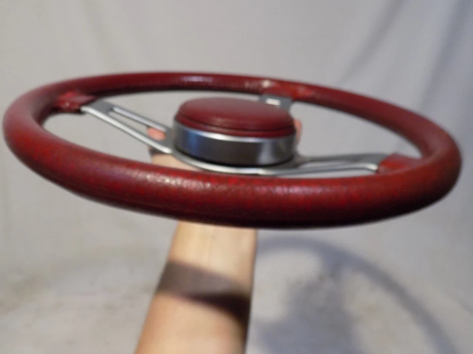 MOPAR TUFF STEERING WHEEL RED CUDA ASPEN R/T CHARGER GTX DEMON DUSTER LIL TRUCK - Image 4 of 4