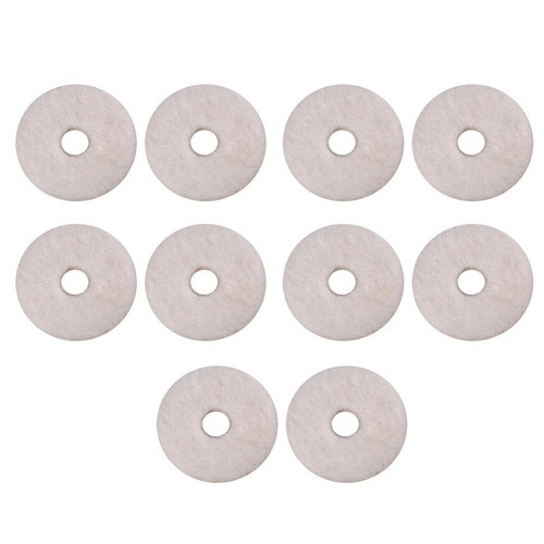 10 Rondelles En Feutre Pour Boutons De Valve D'Instrument à Vent – 18 Mm Et 14 Mm – Accessoire De Remplacement Pour Cuivres – Baryton, Trompette