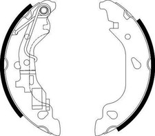 HELLA Bremsbackensatz Trommelbremse Hinten für FIAT PUNTO (188) 180mm 8DB 355