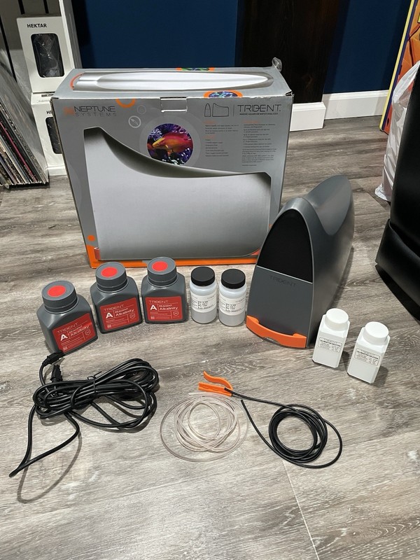 Neptune Systems Trident Reef Saltwater Aquarium - Read Descrption