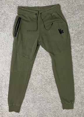 YoungLA Joggers Mens Medium Green Sweatpants Tapered Fit Gym Casual Drawstring