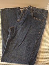 Cat  Jack Boys Size 12 Husky Relaxed Straight Jeans Dark Wash