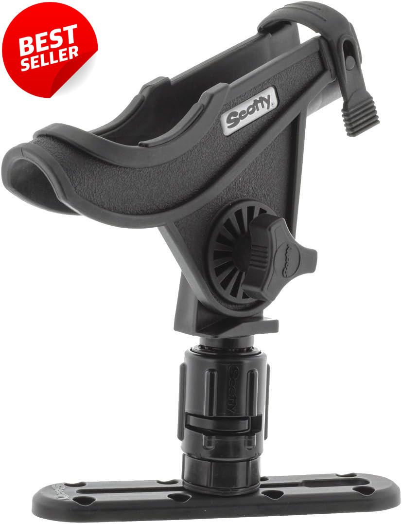 Baitcaster Rod Holder with Gear Rail Black US