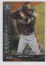 2017 Bowman Chrome Scouts Top 100 Orange Refractor 10/25 Manny Margot 0o9