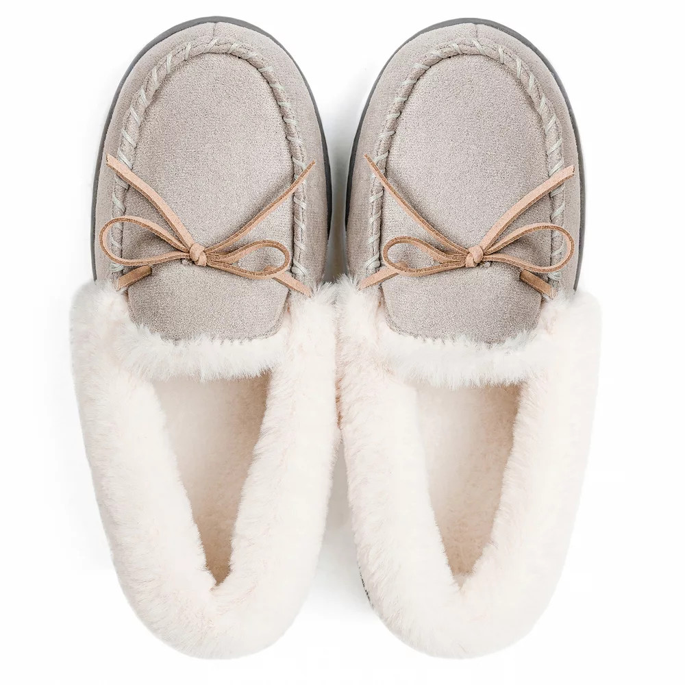 RockDove Womens Caroline Glittered Moccasin Slipper Size 8 US Women 4890₽