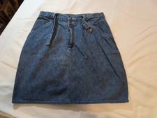 Distressed Vintage Y2K Faded Glory Size 10 Denim Skirt