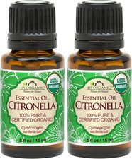 Citronella Essential Oil, USDA Certified, 100 Pure, 15 Ml Pack of , Improved Ca