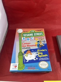 Nintendo NES Sesame Street ABC Letter-Go-Round & Ernie's Big Splash w/ Box