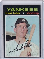 1971 Topps Baseball #213 Frank Baker - New York Yankees RC