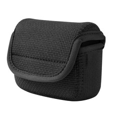 For JBL GO5 Speaker Storage Bag - Black Nylon Neoprene 10 x 3.5 x 9 cm
