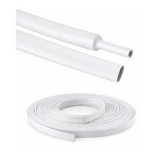 5 ft 3/16" Heat Shrink Tubing 2:1 - White - Polyolefin Made in USA