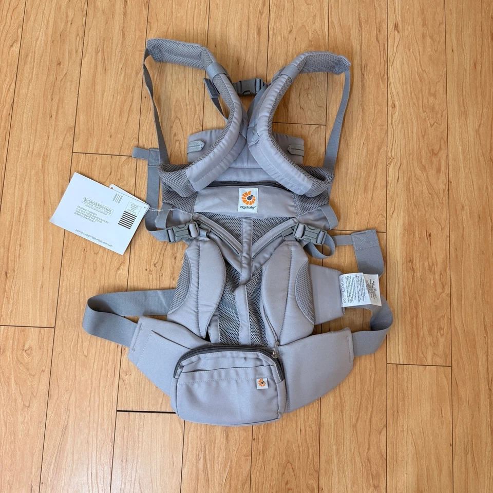 Ergobaby Pearl Grey Omni 360 Cool Air Mesh Ergonomic Baby Carrier - Image 2 of 4
