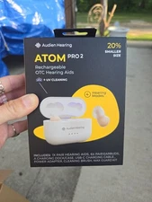 Audien ATOM PRO 2 Wireless Rechargeable OTC Hearing Aid - BRAND NEW