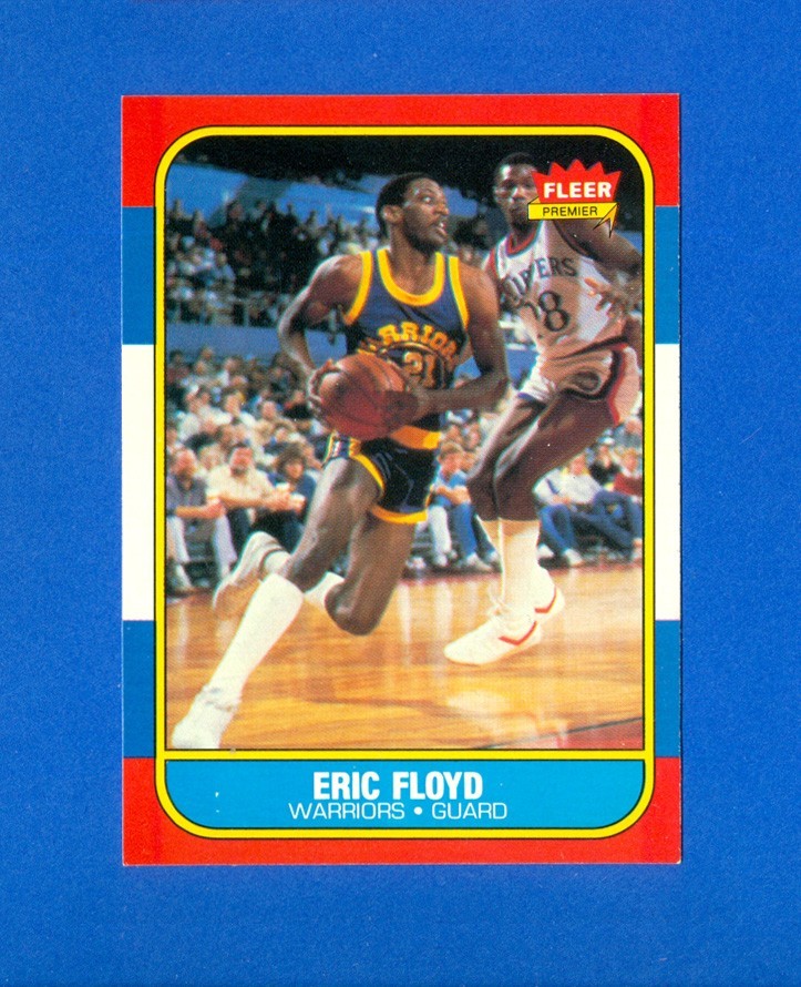 1986/1987 Fleer Basketball #34 Eric Floyd 86/87 RC Rookie NR/MT Condition sleepy