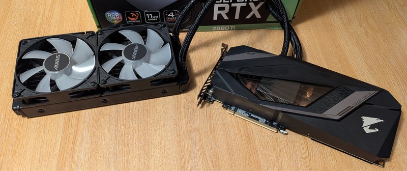 Gigabyte RTX 2080Ti 11GB Xtreme Waterforce graphics card