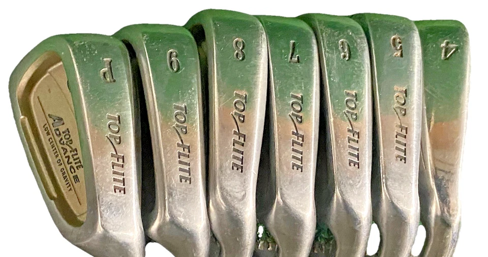 Juego de hierros Top Flite Advance LCG 4-PW RH para hombre regular acero 5i 37,5" nuevas empuñaduras Foto 3 de 4