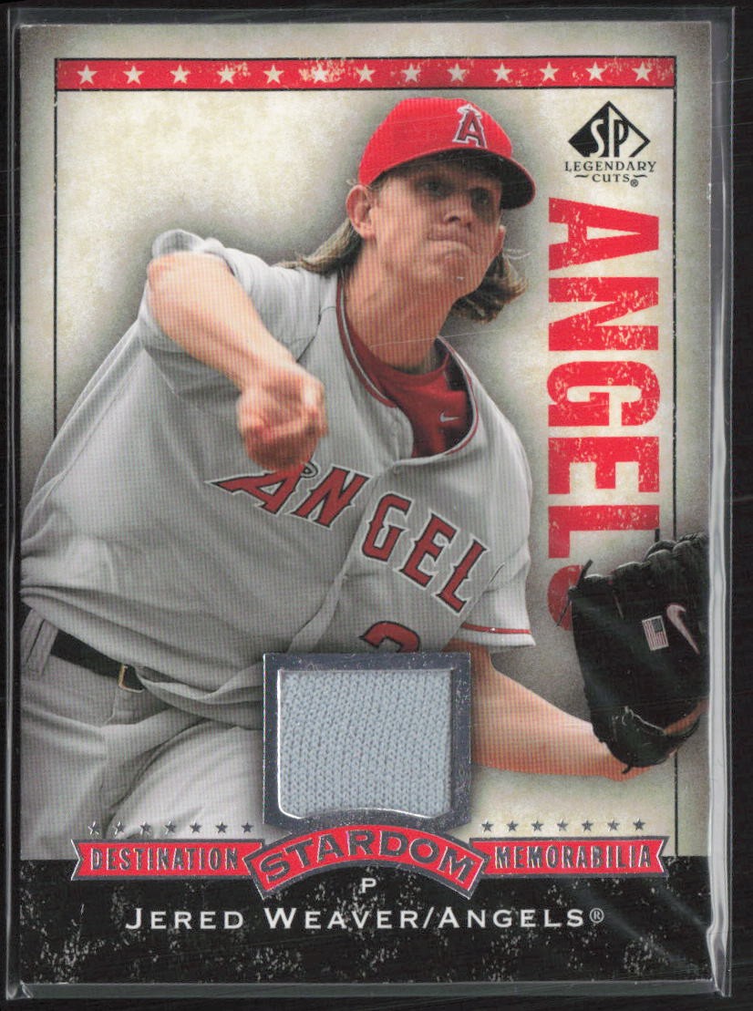 2008 SP Legendary Cuts #DS-JW Jered Weaver Destination Stardom Memorabilia
