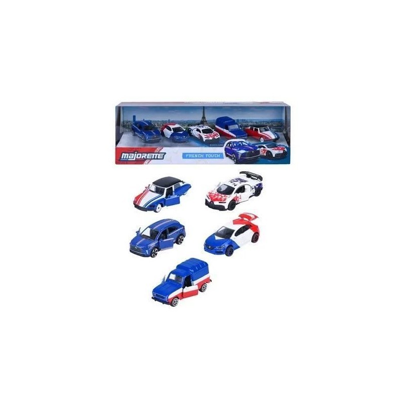 Majorette Majo French Touch Bleu voiture miniature metal pack collection jouet enfant 3 ans