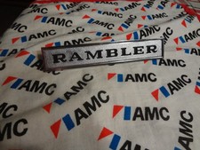 Nos Amc American Motors Rambler Trunk Lid Emblem 1964 - 1967 Nos Amc American Motors Rambler Trunk Lid Emblem 1964 - 1967