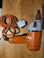 Orange/Grey Corded Electric Drill/Driver 240V with 3-Pin Plug
