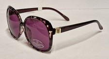 Women's Papaya - Fashion Large Lens Purple Sunglasses L15 