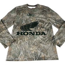 Honda Jersey Shirt Camo Long Sleeve JT Racing Men's Medium Wing Logo Motocross