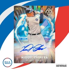 2023 Topps Transcendent VIP Party Miguel Cabrera 18/23 VIPA-MCA Autograph Tigers