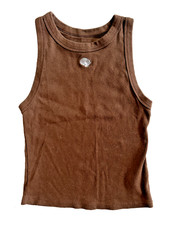 A New Day - Seashell Tank Top - Size Medium - Brown
