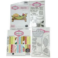 The Stamps of Life Picnic Table Fold-it Card Kit Stamps Dies Trendy Twig Paper