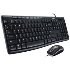 Logitech MK200 Media Corded Keyboard Mouse Combo