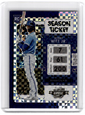 2022 Chronicles Bobby Witt Jr. Season Ticket RC #19 Building Blocks Prizm