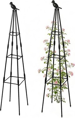 Garden Trellis, 47  Plant Trellis for Climbing Plant, Plant Support with Bird
