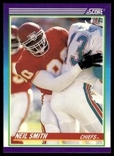 1990 Score Neil Smith Kansas City Chiefs #507 15261