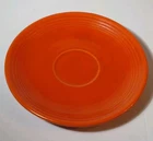 1936 Vintage RED ORANGE FIESTA PLATE RADIOACTIVE RED ORANGE GLAZE PLATE SAUCER