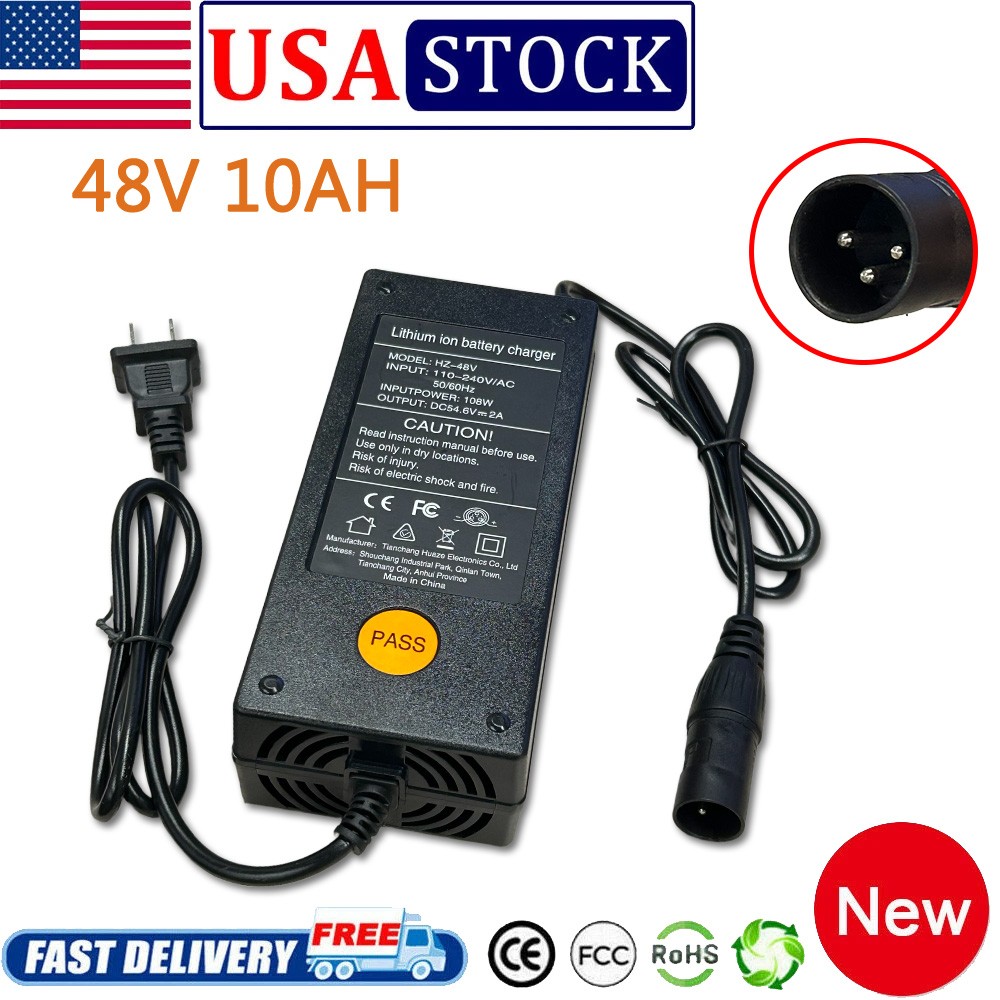 48V 10.4Ah Foldable Electric E-bike T1/T5-charger Replacement ,For 560W Motor US