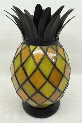 Vintage Retired PartyLite Island Escape 8'' Pineapple Candle Holder